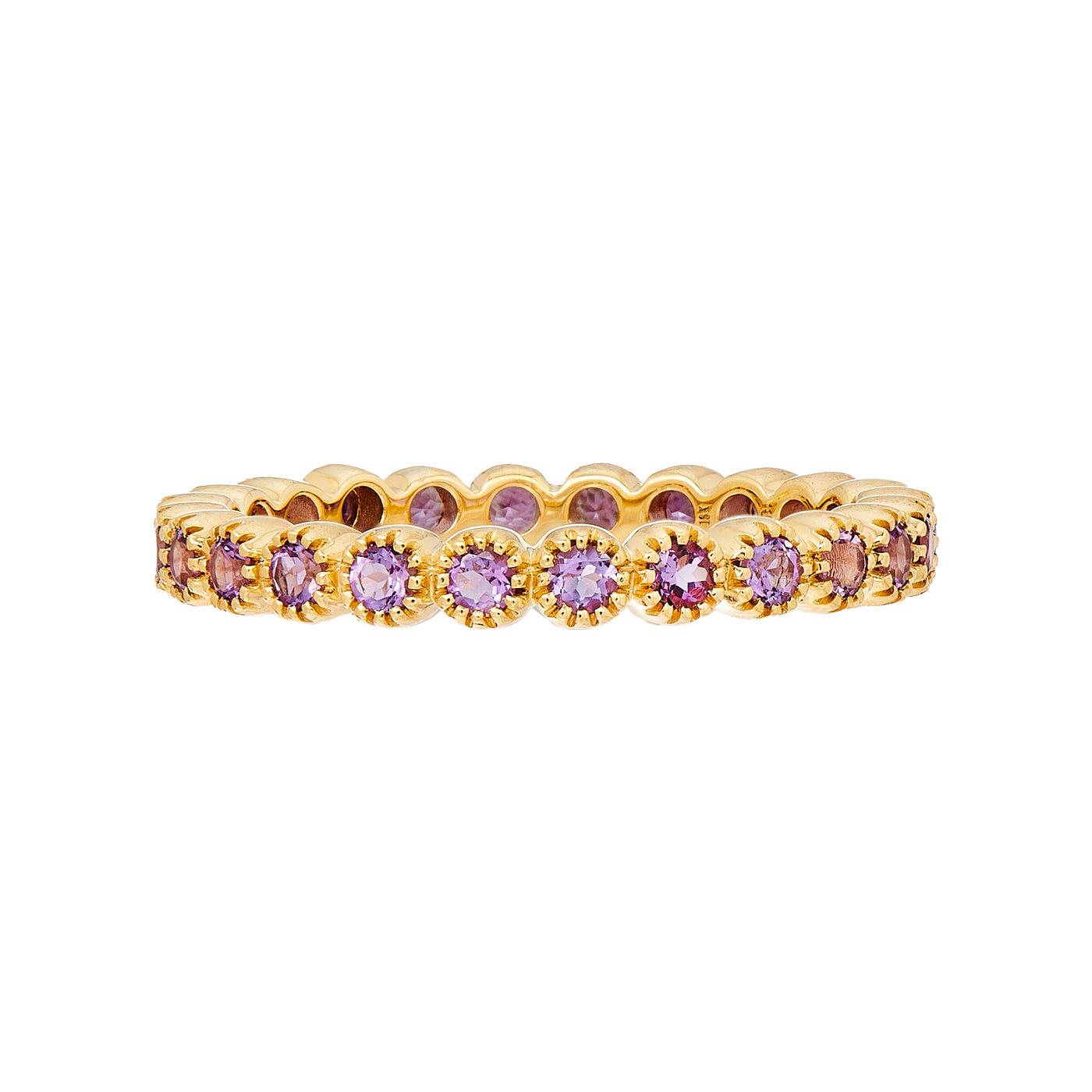 Purple Sapphire Bezel Band
