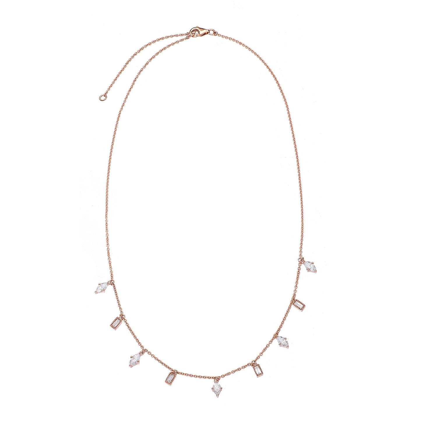 Lluvia White Diamond Necklace