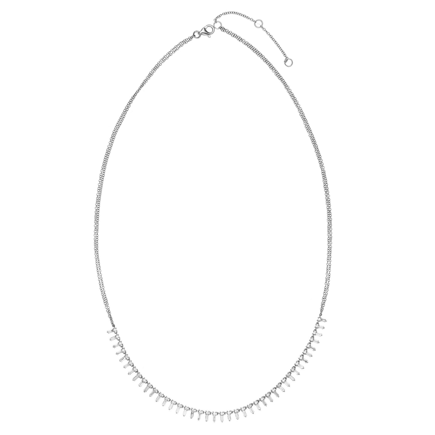 Zeena White Diamond Necklace