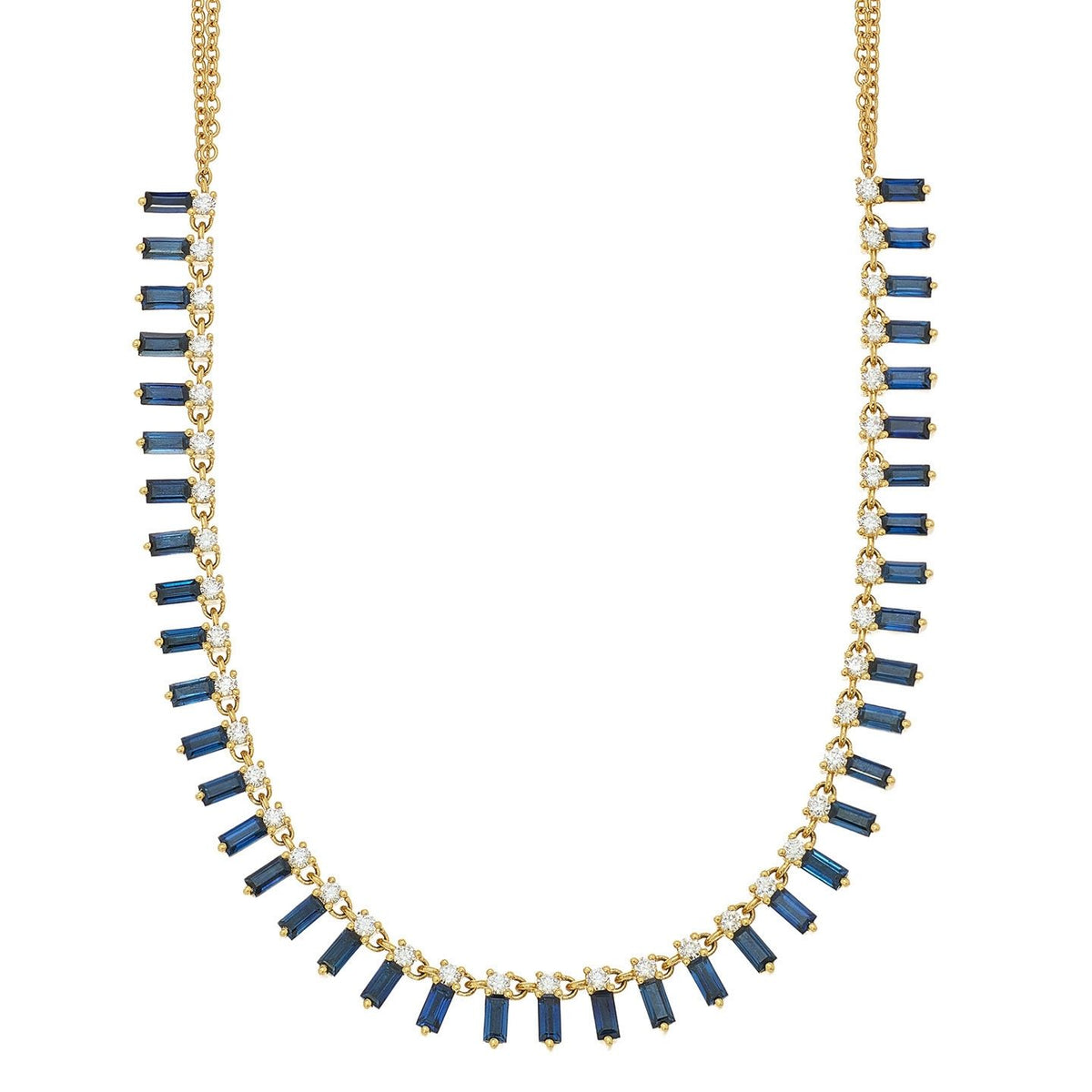Zeena Blue Sapphire Necklace