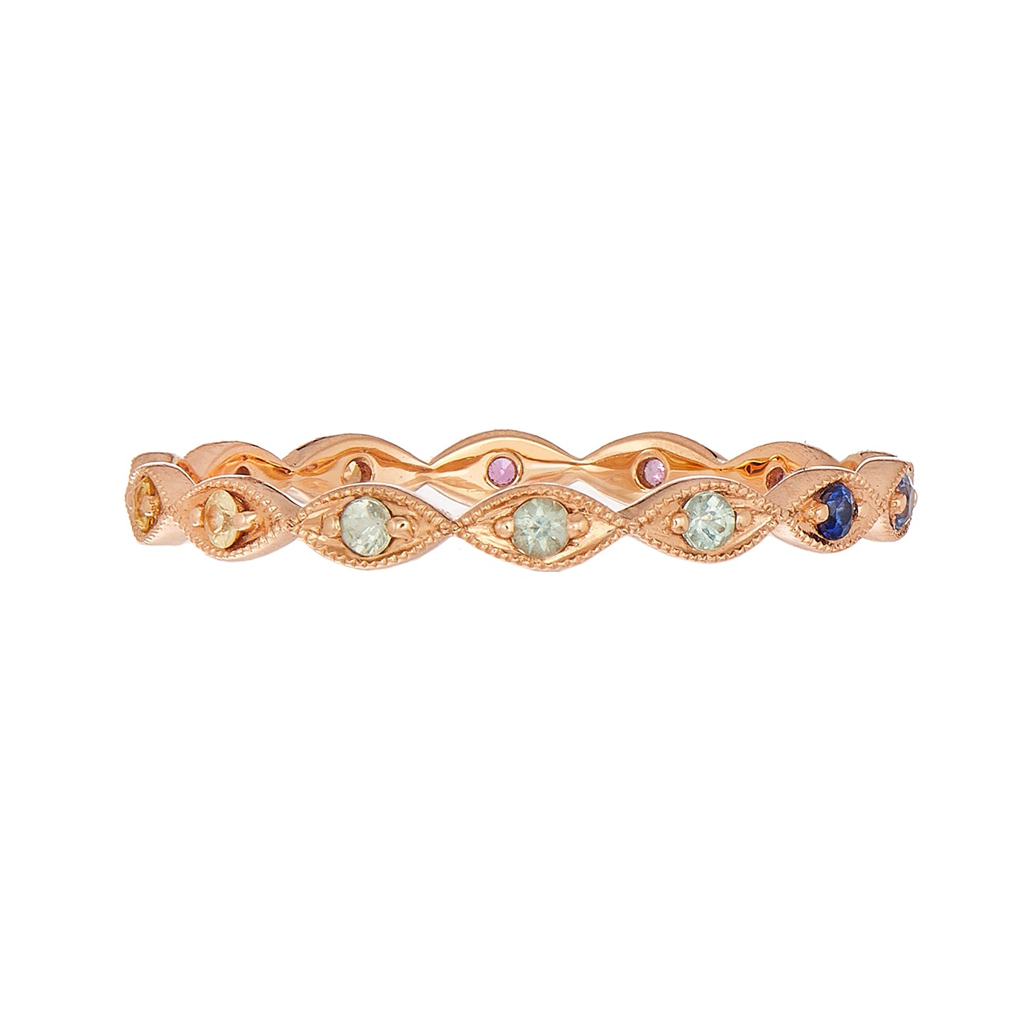 Rainbow Sapphire Eleanor Band