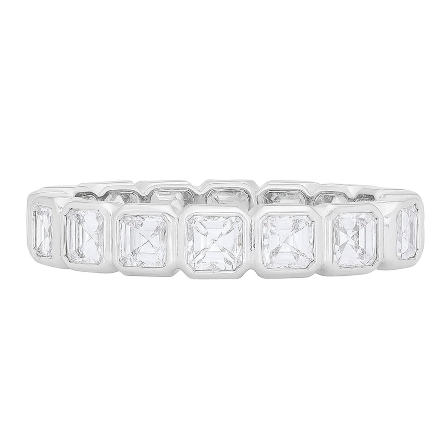 Francine White Ascher Cut Diamond Band