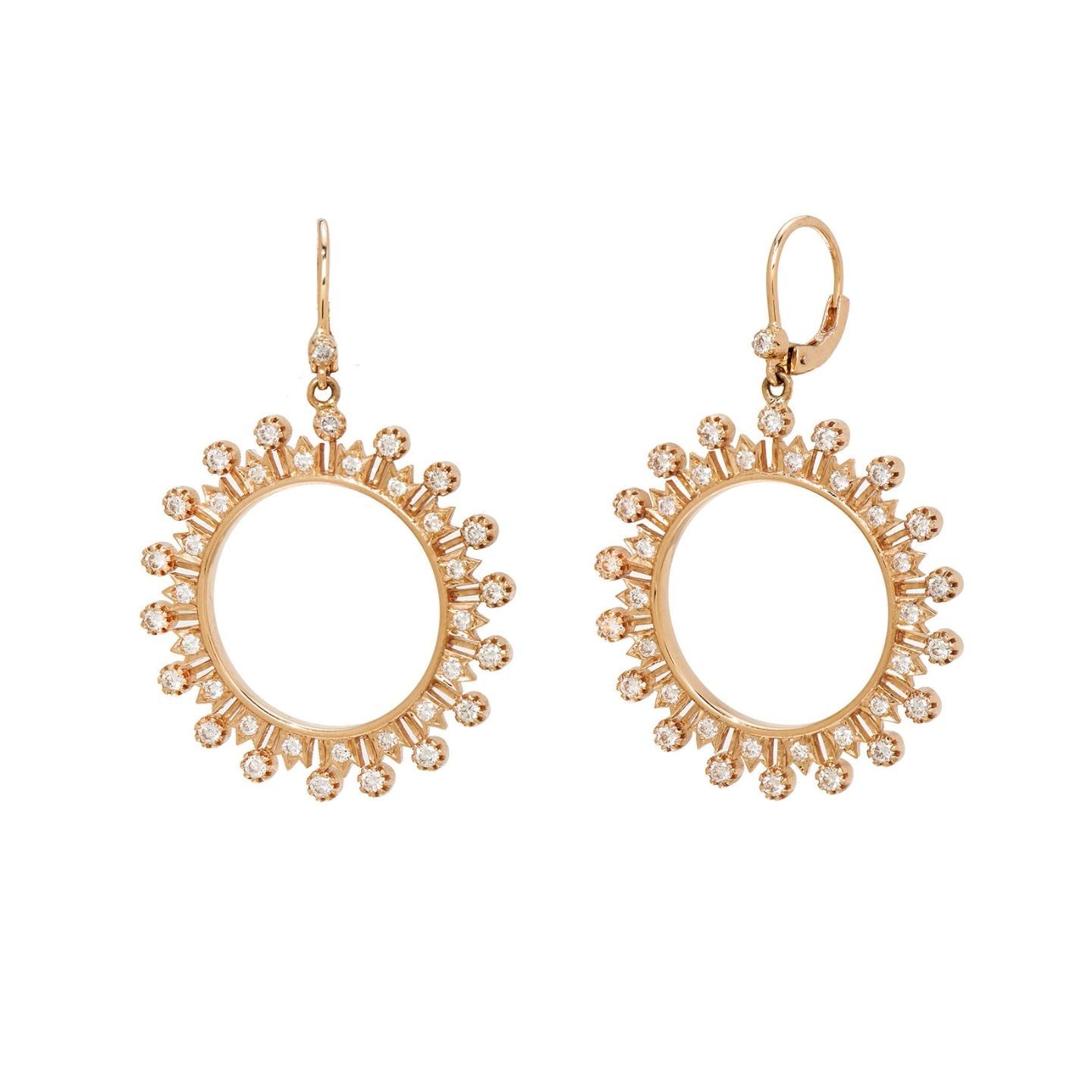 Rani White Diamond Earrings