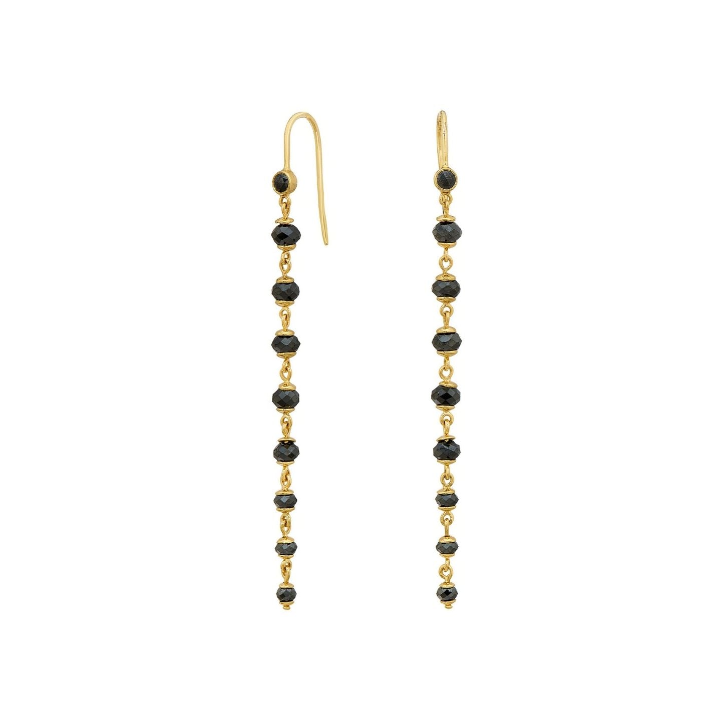 Noir Black Diamond Drop Earrings