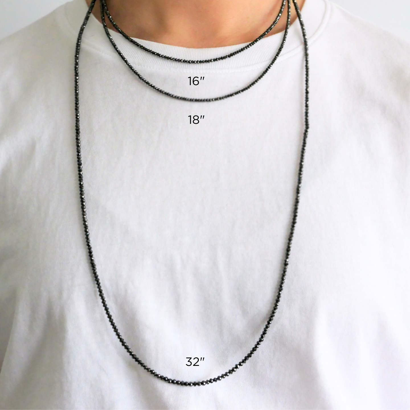 Noir Small Black Diamond Necklace