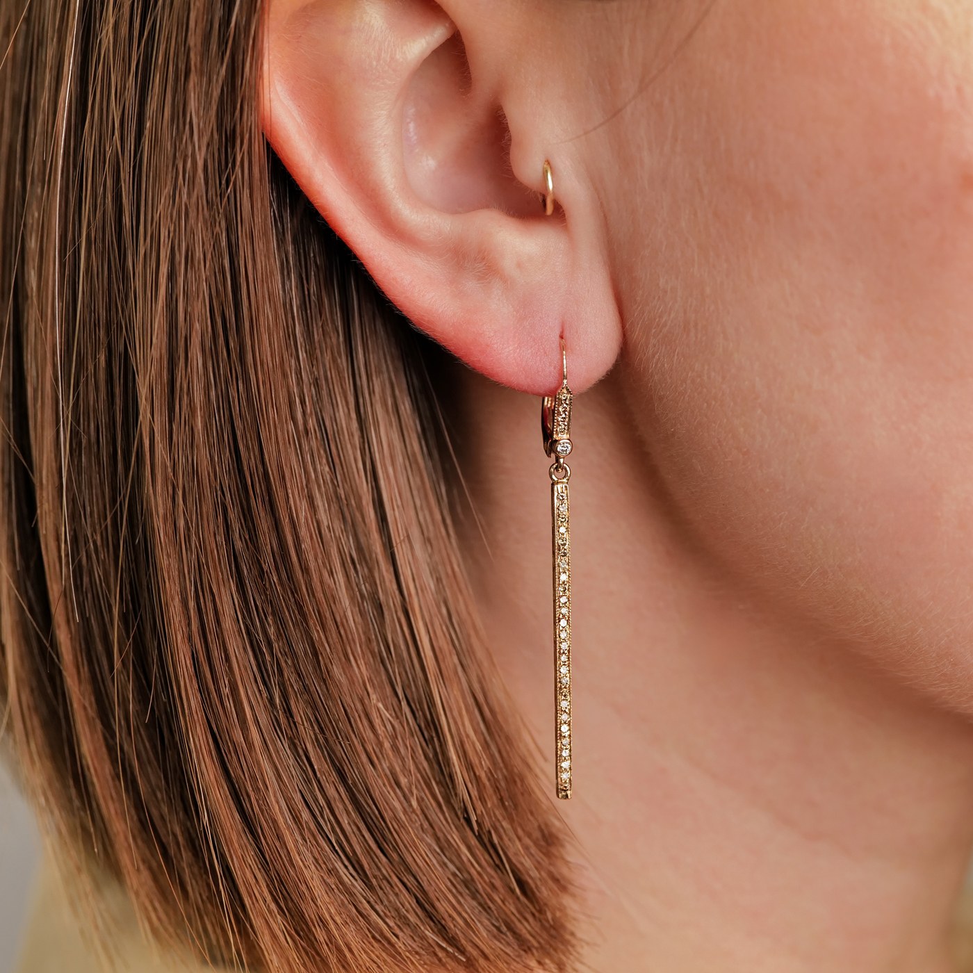 Alice Champagne Diamond Earrings