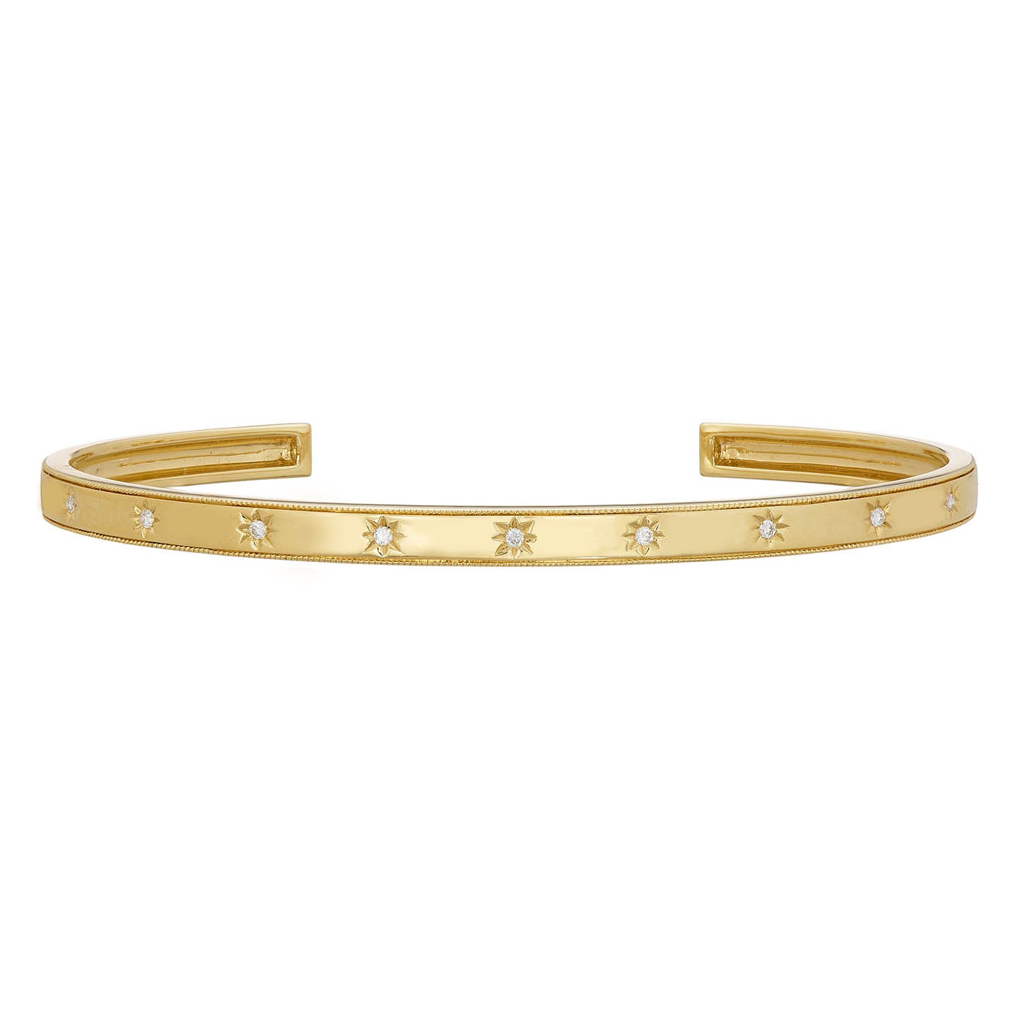Celeste White Diamond Cuff Bangle