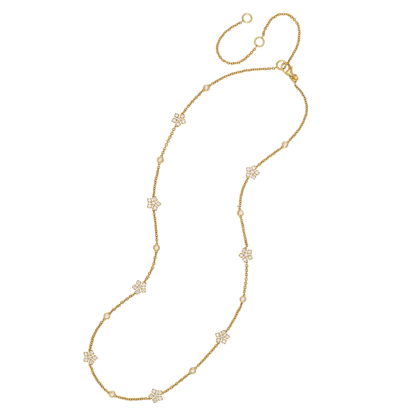 Enchanted Garden White Diamond Necklace