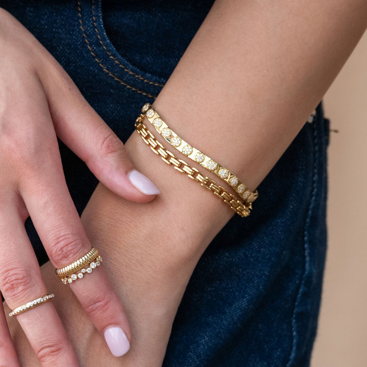 Cleo White Diamond Bracelet