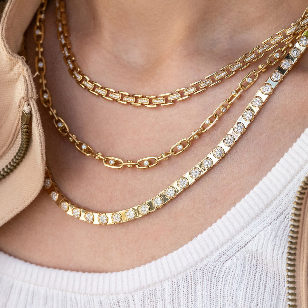 Cleo White Diamond Necklace