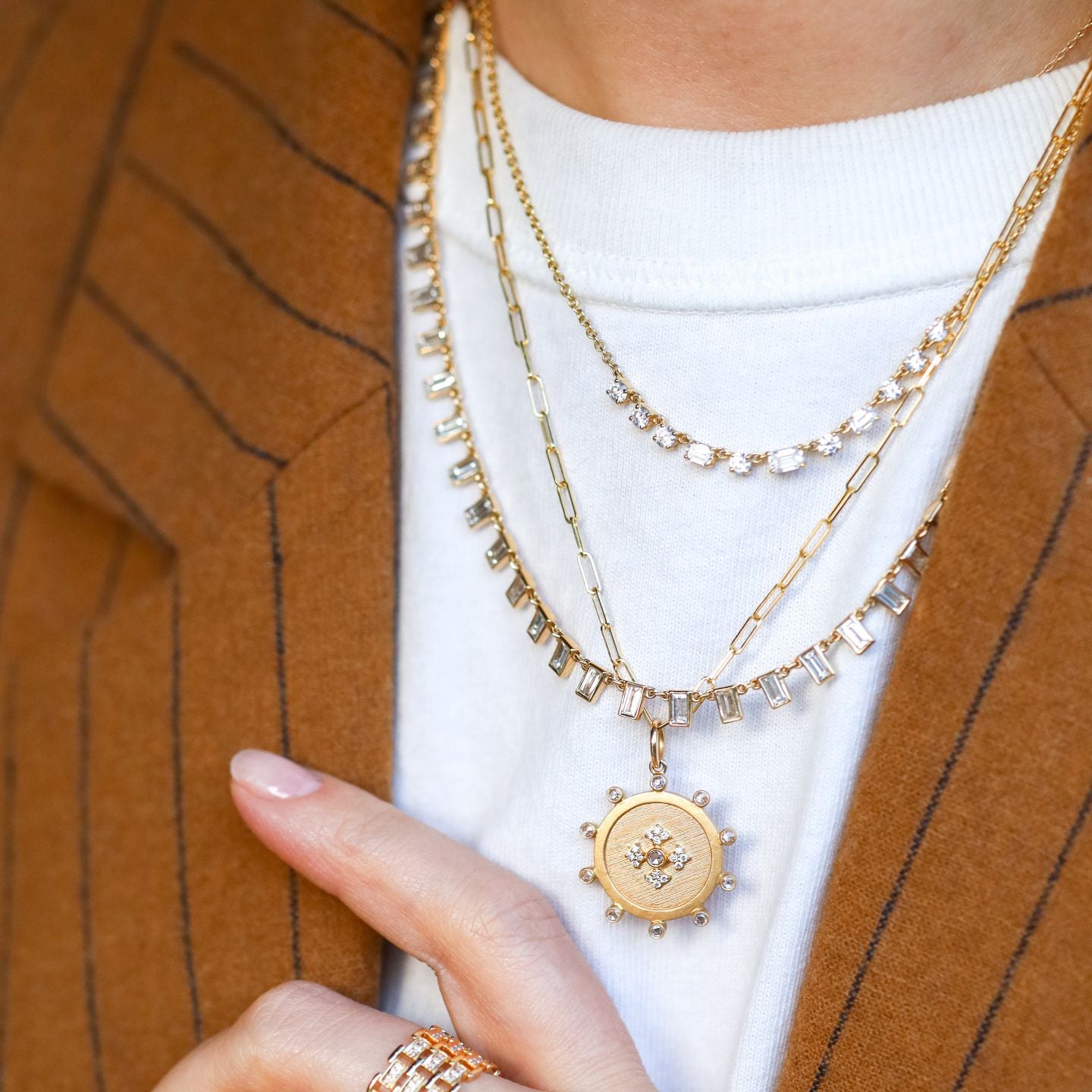 Madison White Diamond Necklace