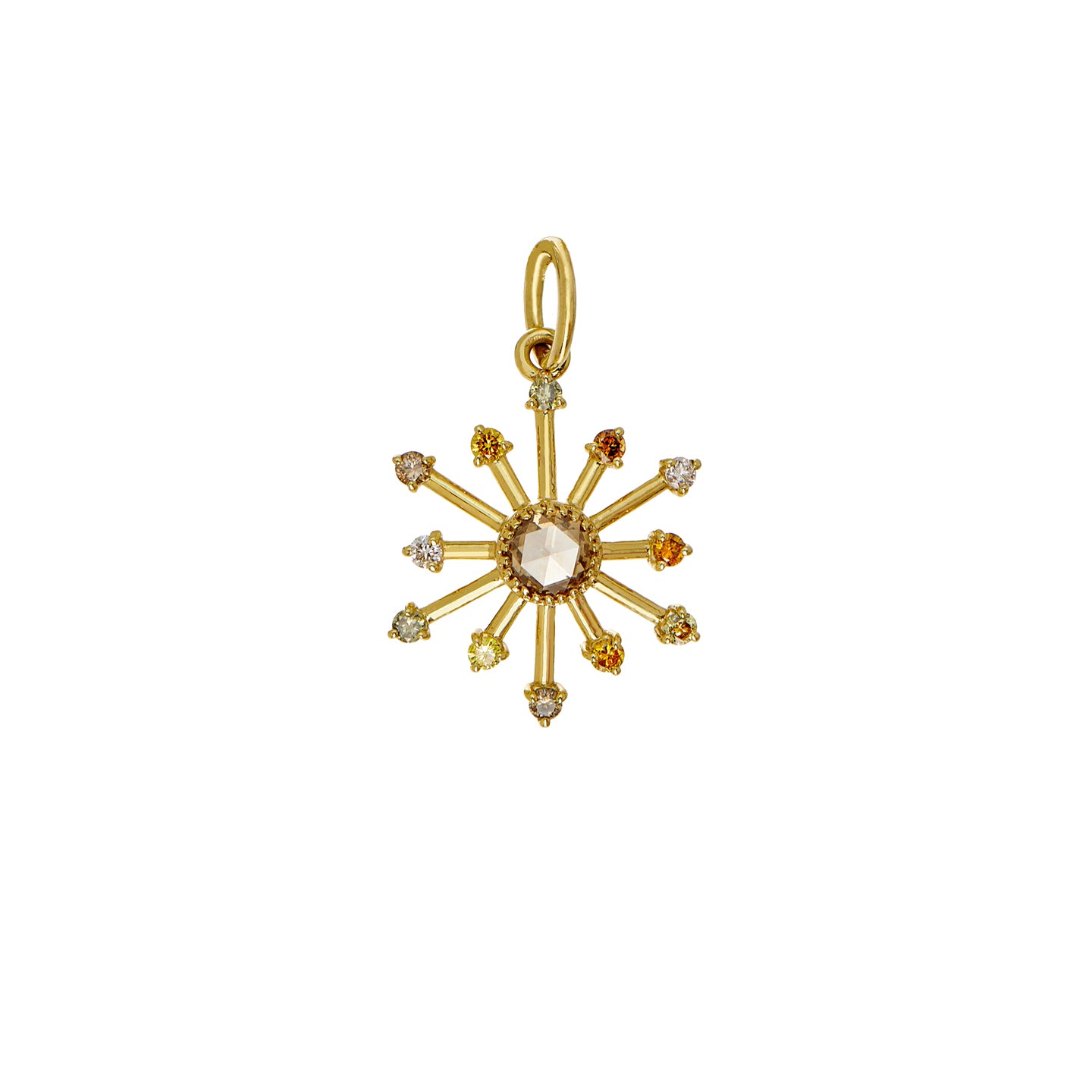 Leena Multi-Color Diamond Pendant