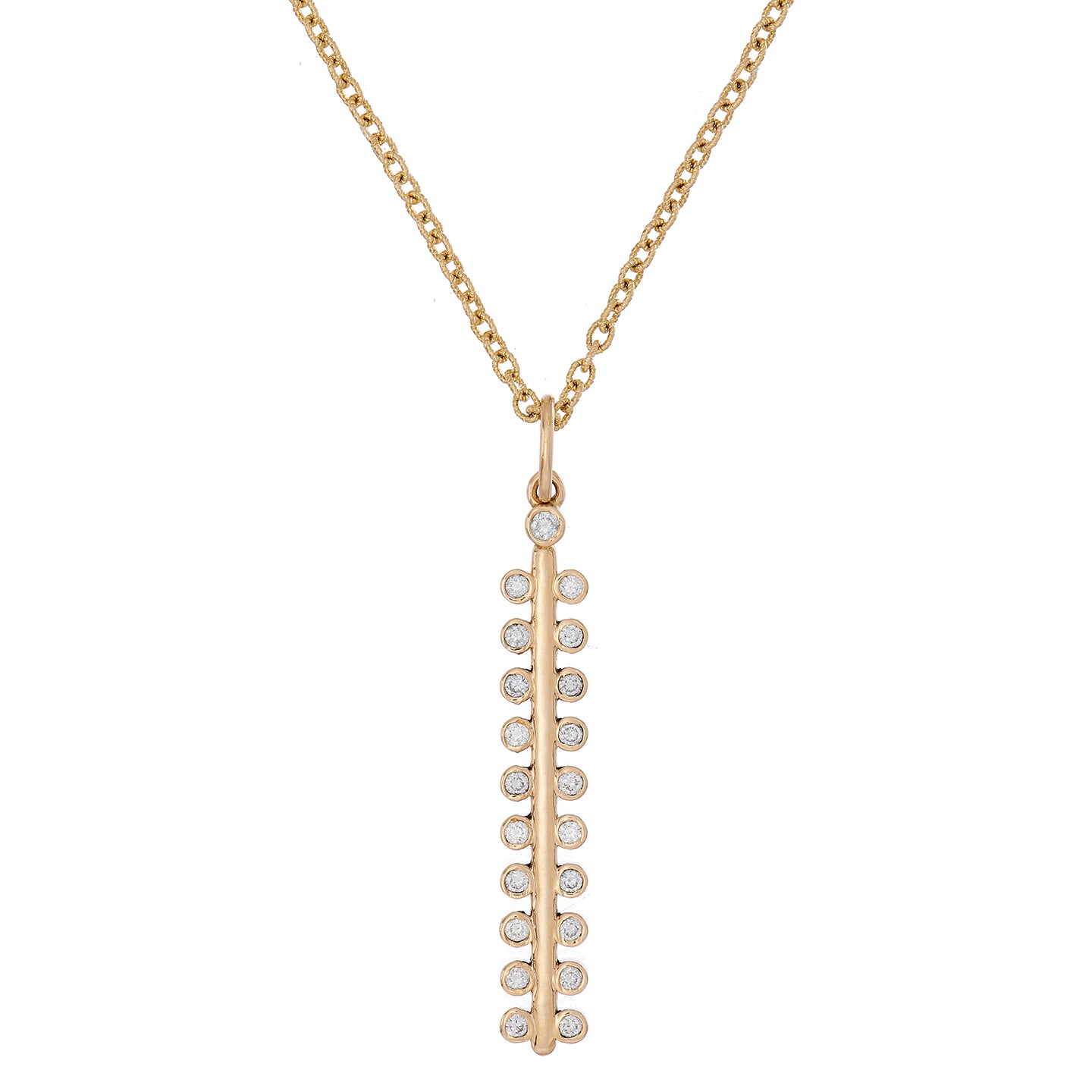 Mist White Diamond Linear Pendant
