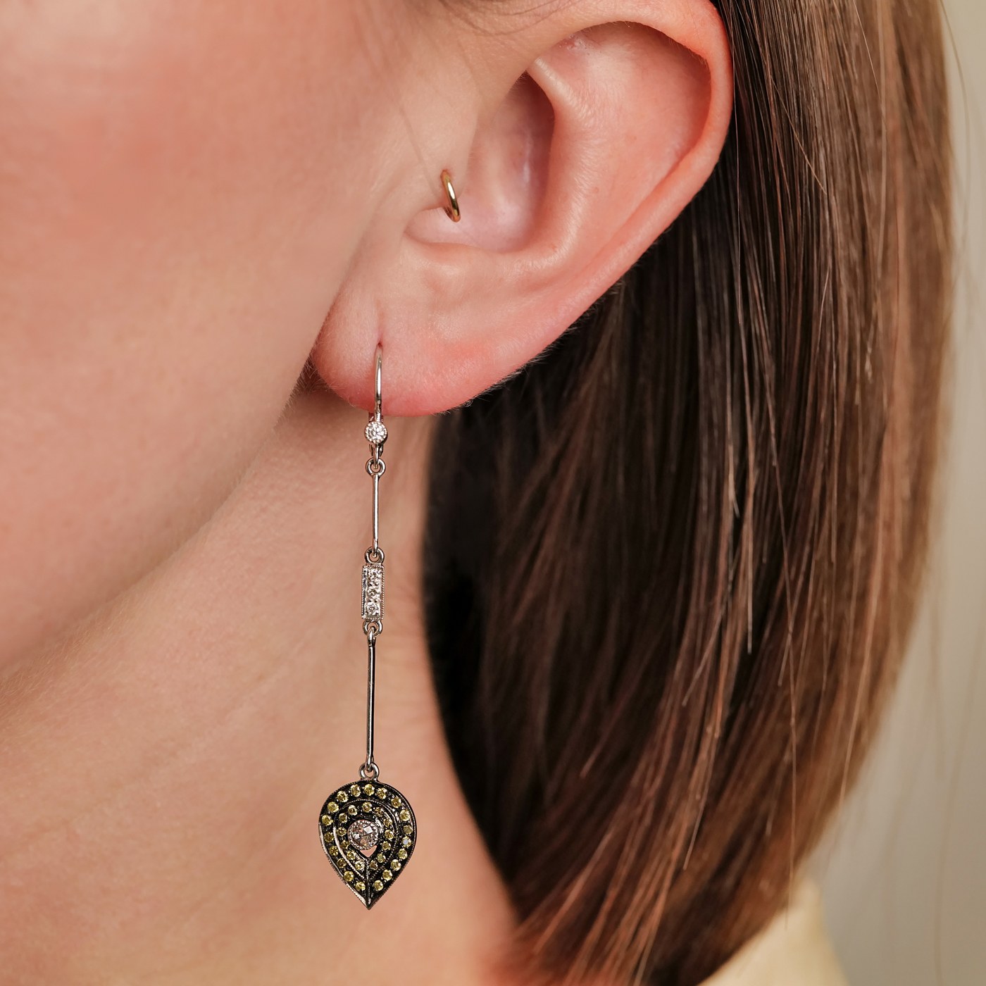 The Plume Linear Earrings