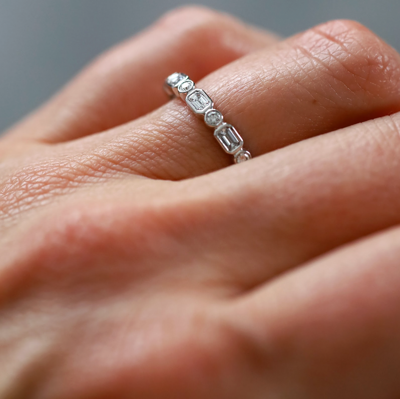 Myra White Diamond Band