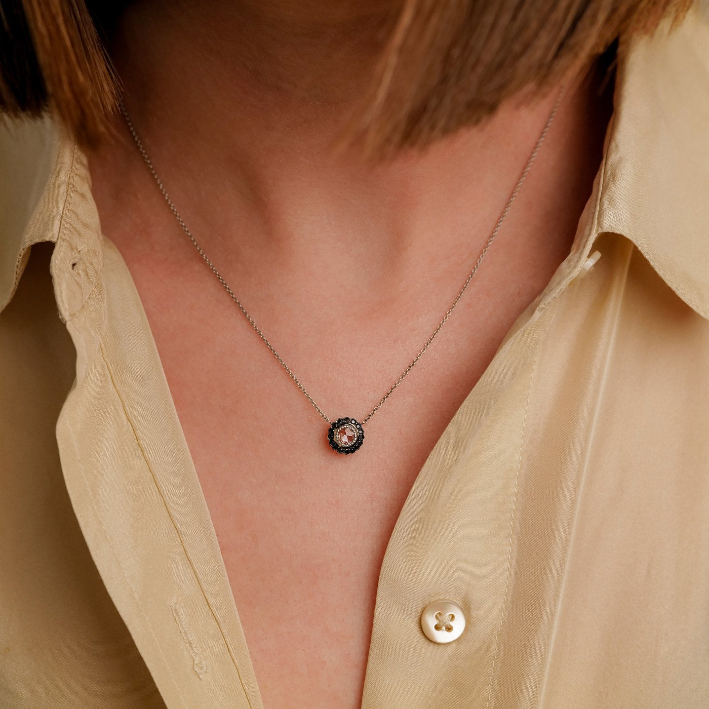 True Romance Black Diamond Necklace
