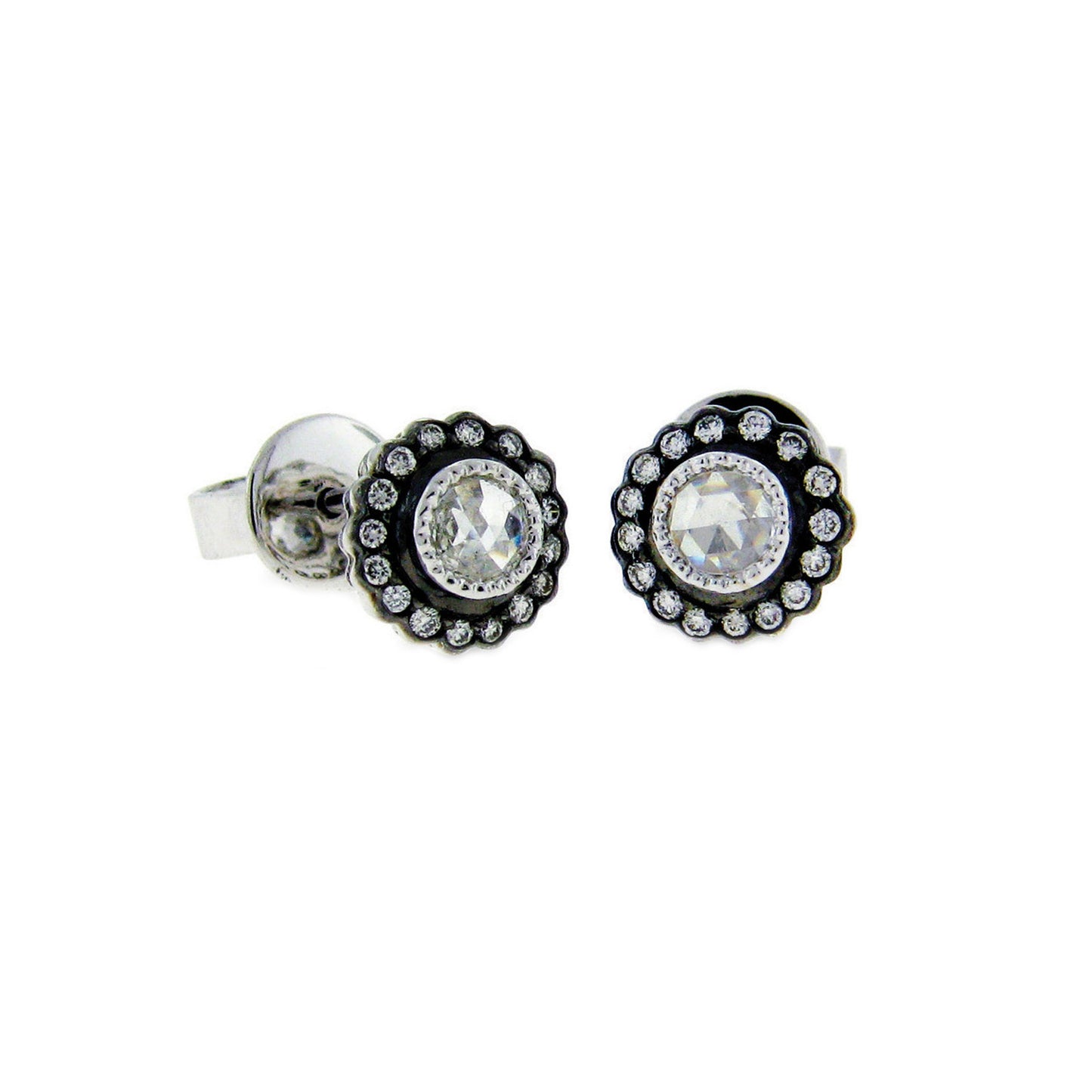 True Romance White Diamond Stud Earrings