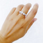True Romance 5 Stone White Diamond Ring
