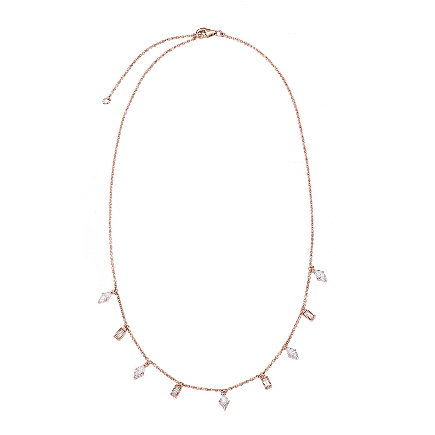 Lluvia White Diamond Necklace