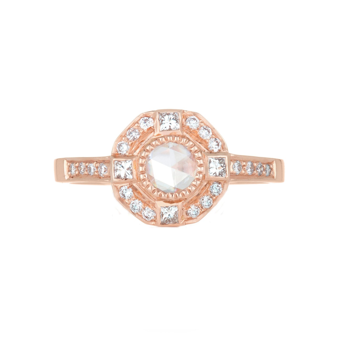 Moderne White Diamond Ring