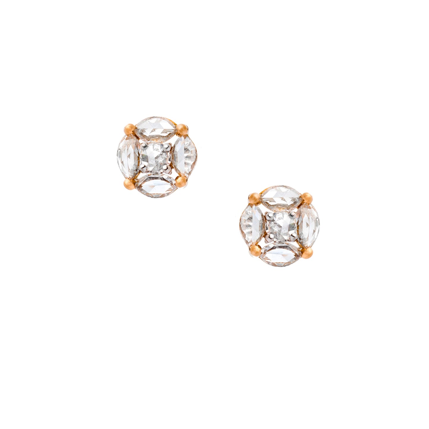 Sophia White Diamond Stud Earrings