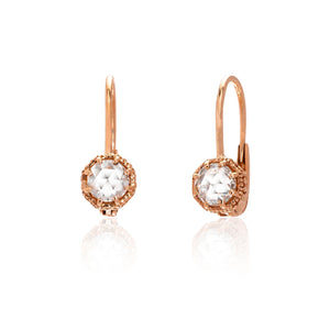 Florence White Diamond Drop Earrings