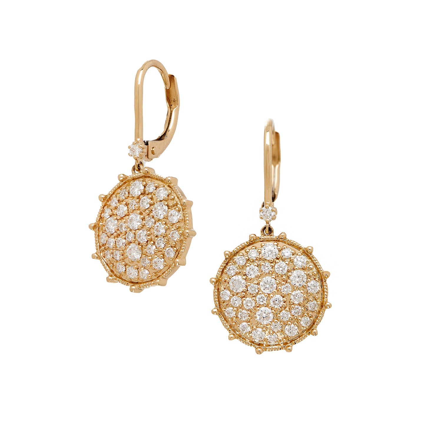Confetti Diamond Yellow Gold Drops