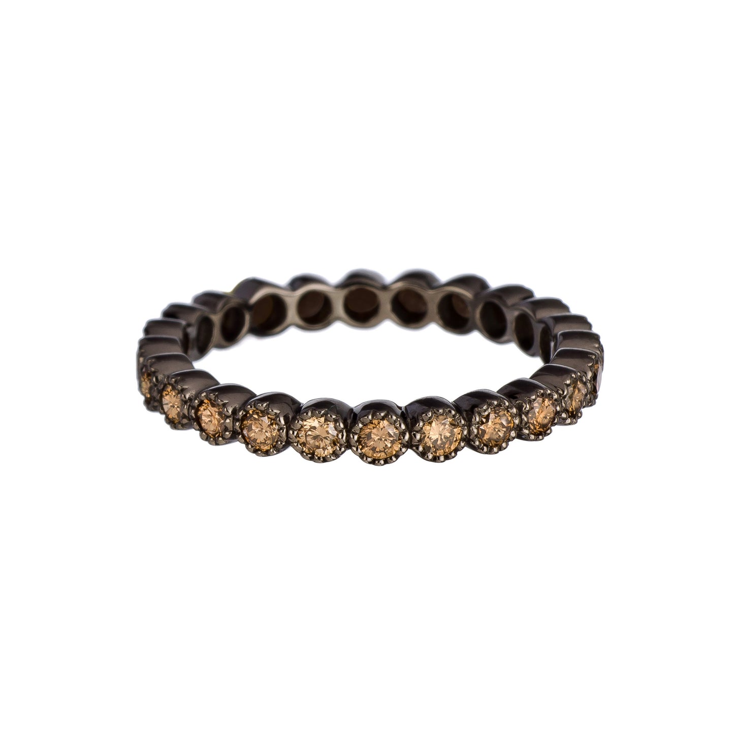 Bezel Champagne Diamond Band