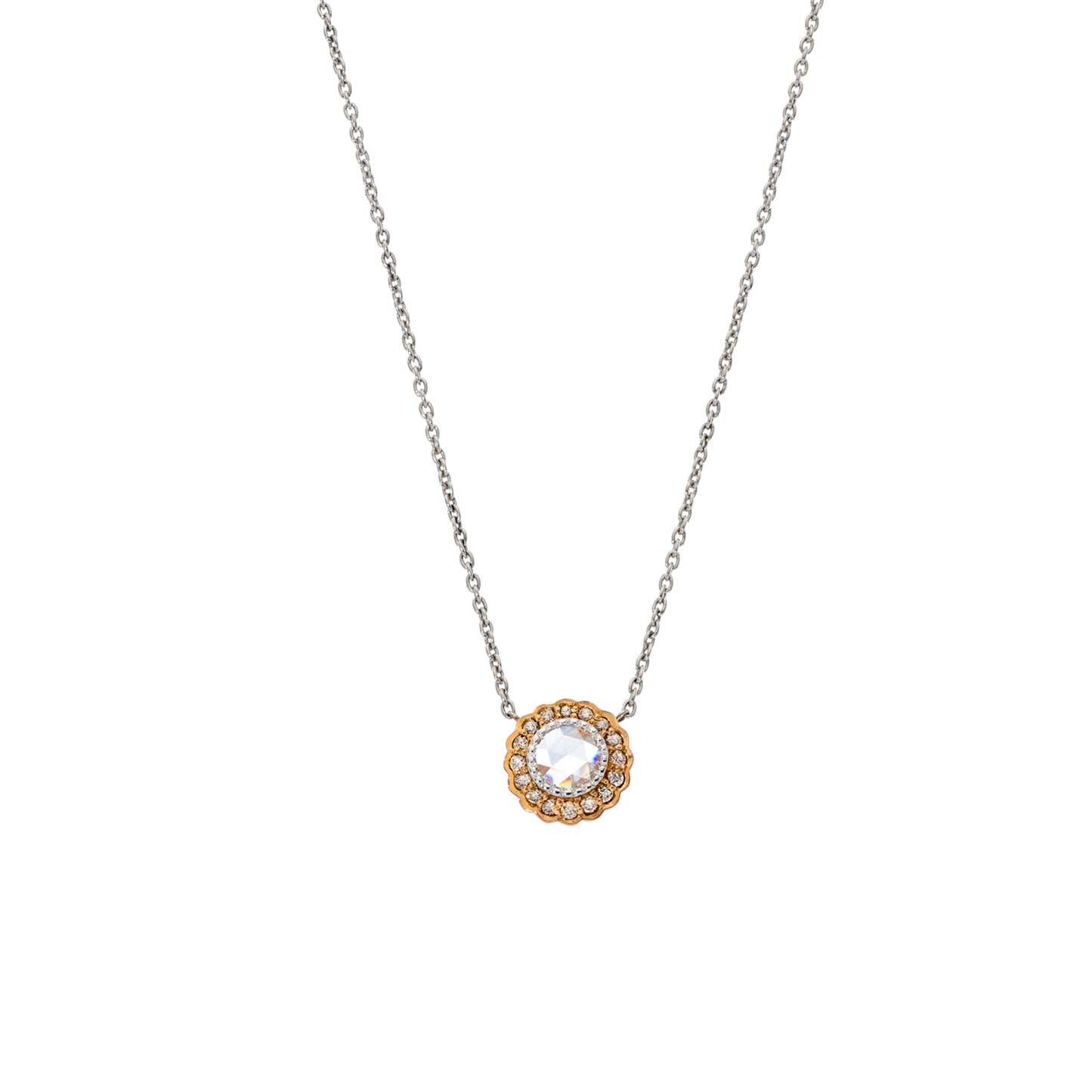 True Romance Champagne Diamond Necklace