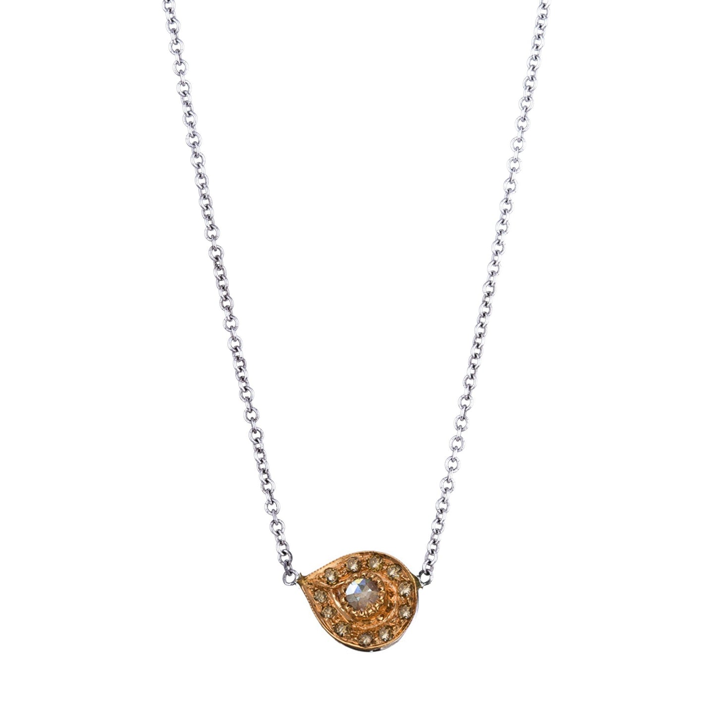 Plume Champagne Diamond Necklace