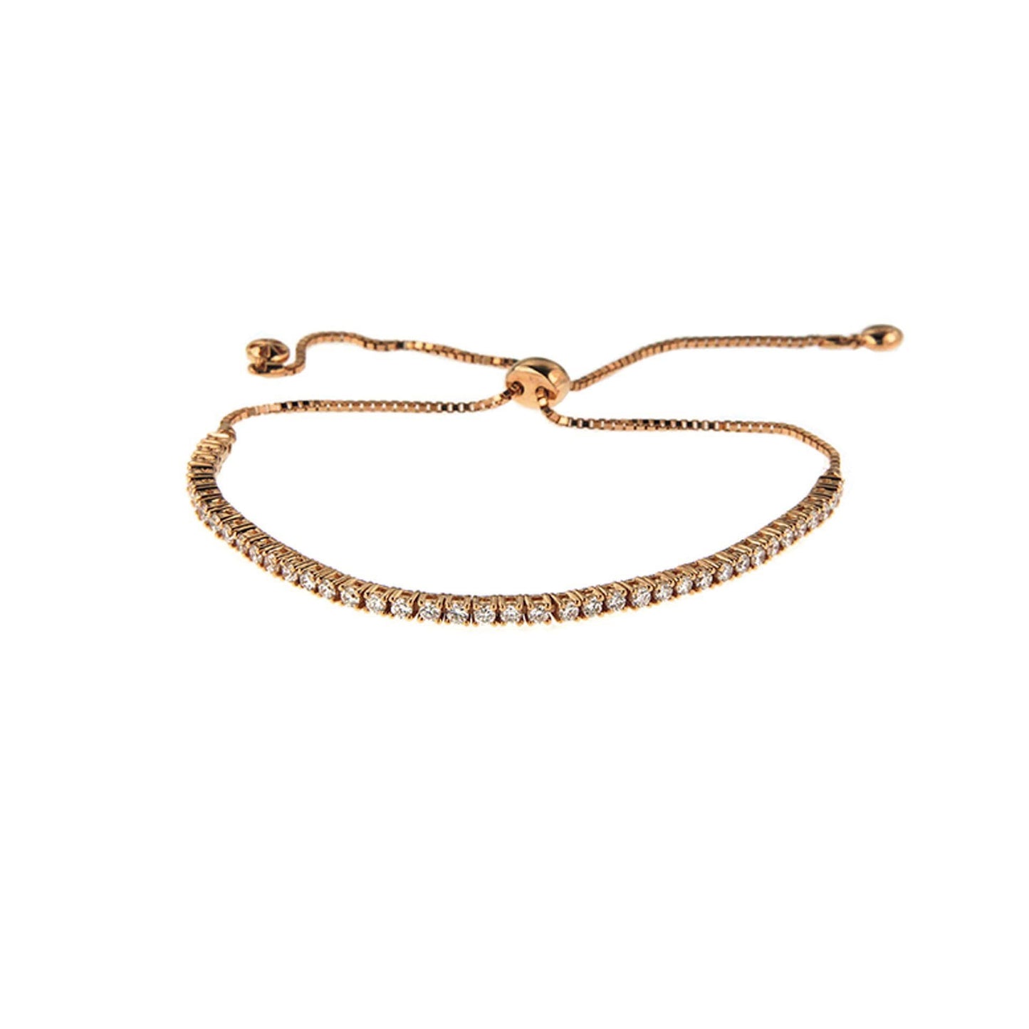 Eloise White Diamond Bolo Bracelet