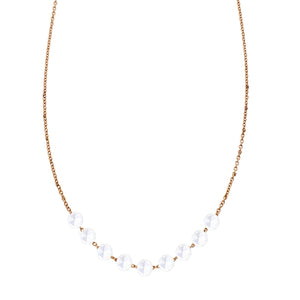 Cien 9 Stone White Diamond Necklace