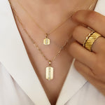 Maya White Diamond Long Necklace