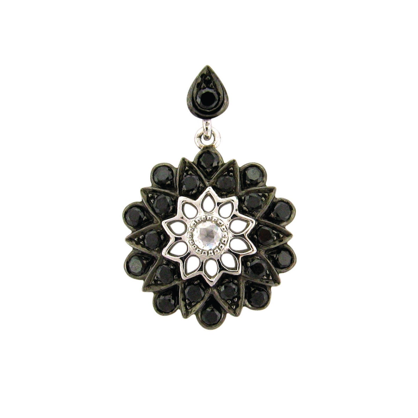 Plume Black Diamond Pendant