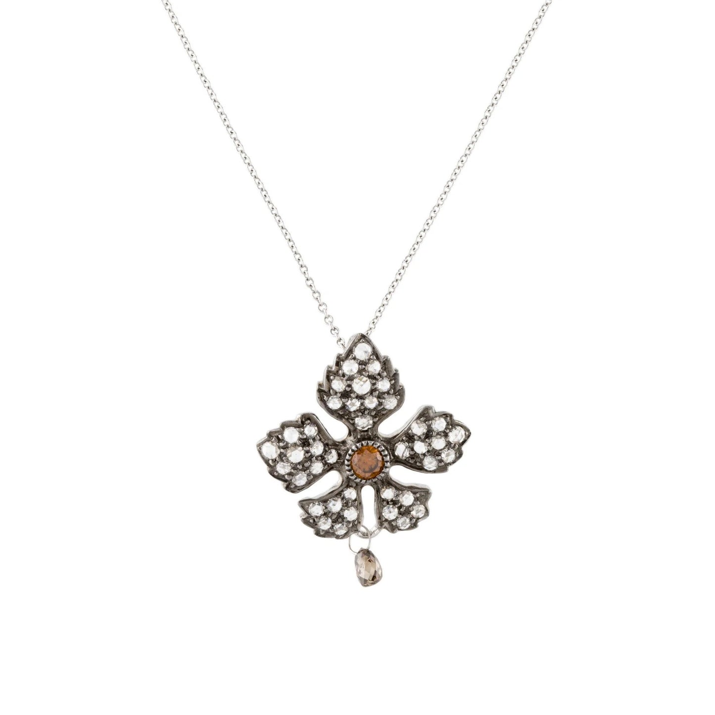 Enchanted Garden Rose Cut and Champagne Diamond