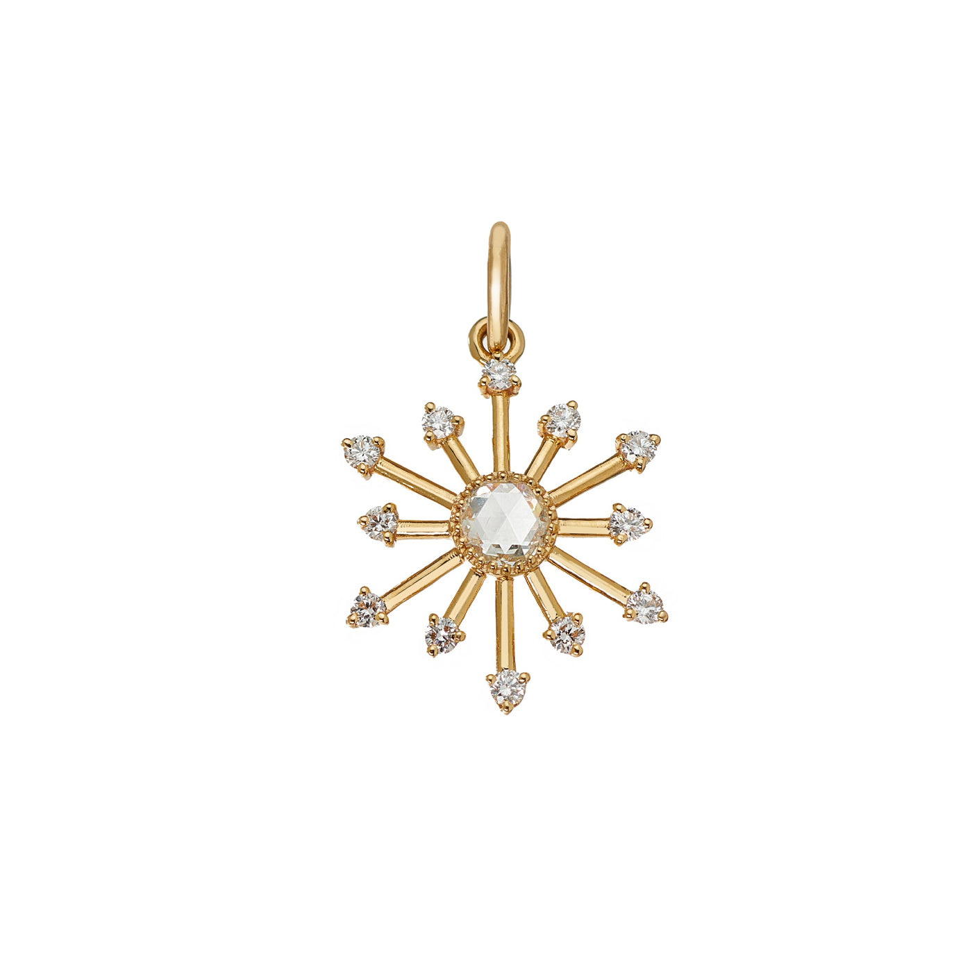 Leena White Diamond Pendant