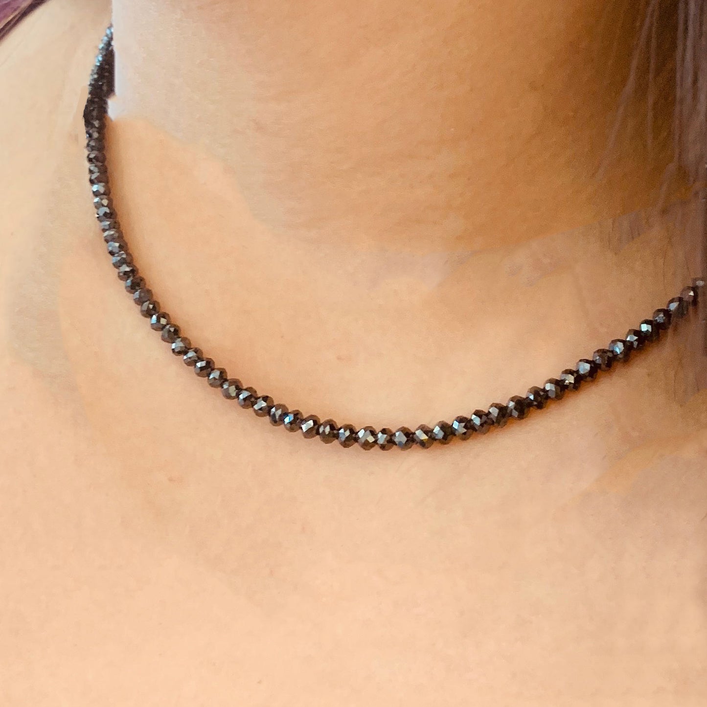 Noir Large Black Diamond Necklace