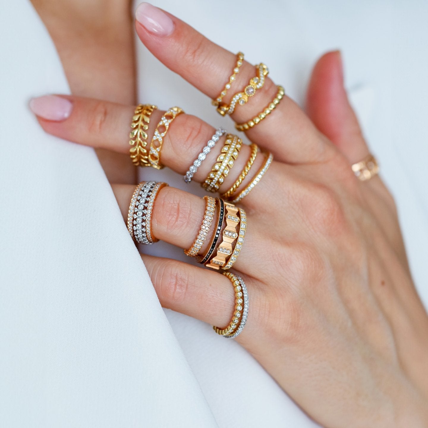 Stack Bands Rings Stackable Bands & Rings | Create Your Sethi Stack – Sethi Couture