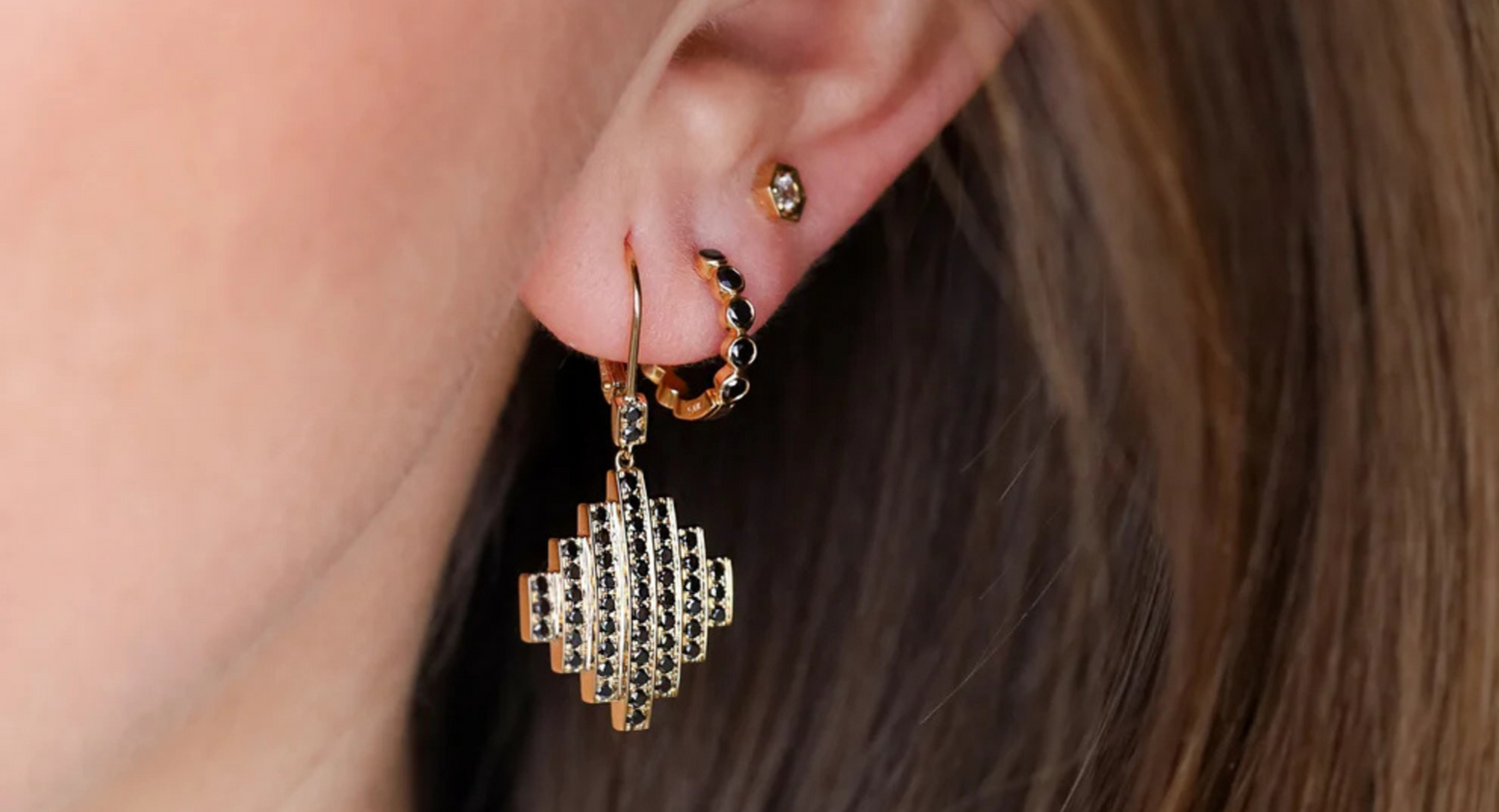 BLACK DIAMOND EARRINGS