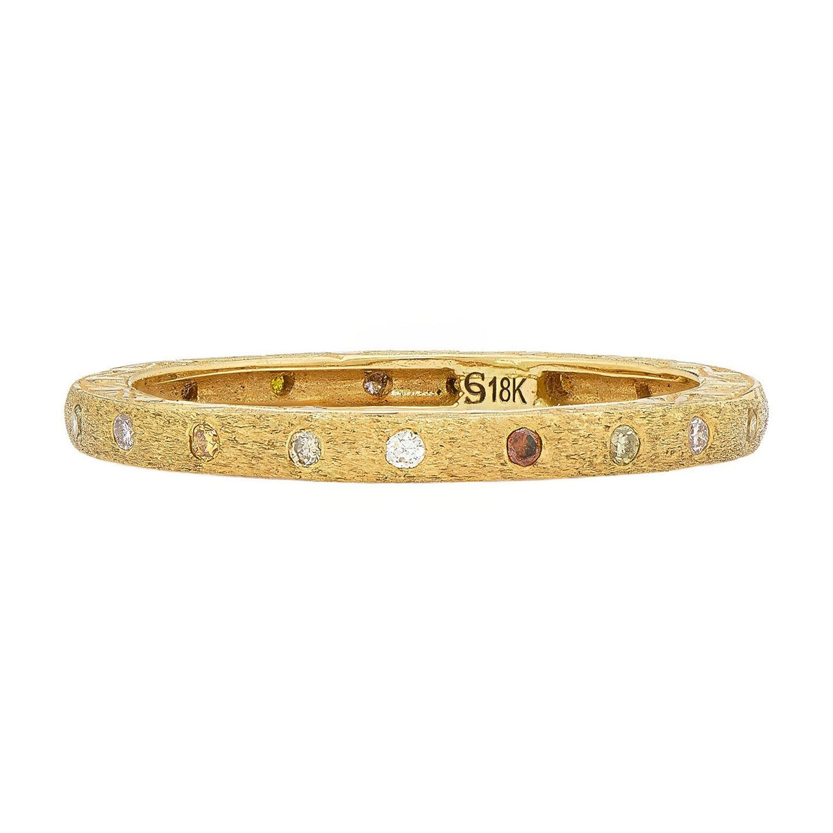 Dunes Narrow Multi-Color Diamond Band
