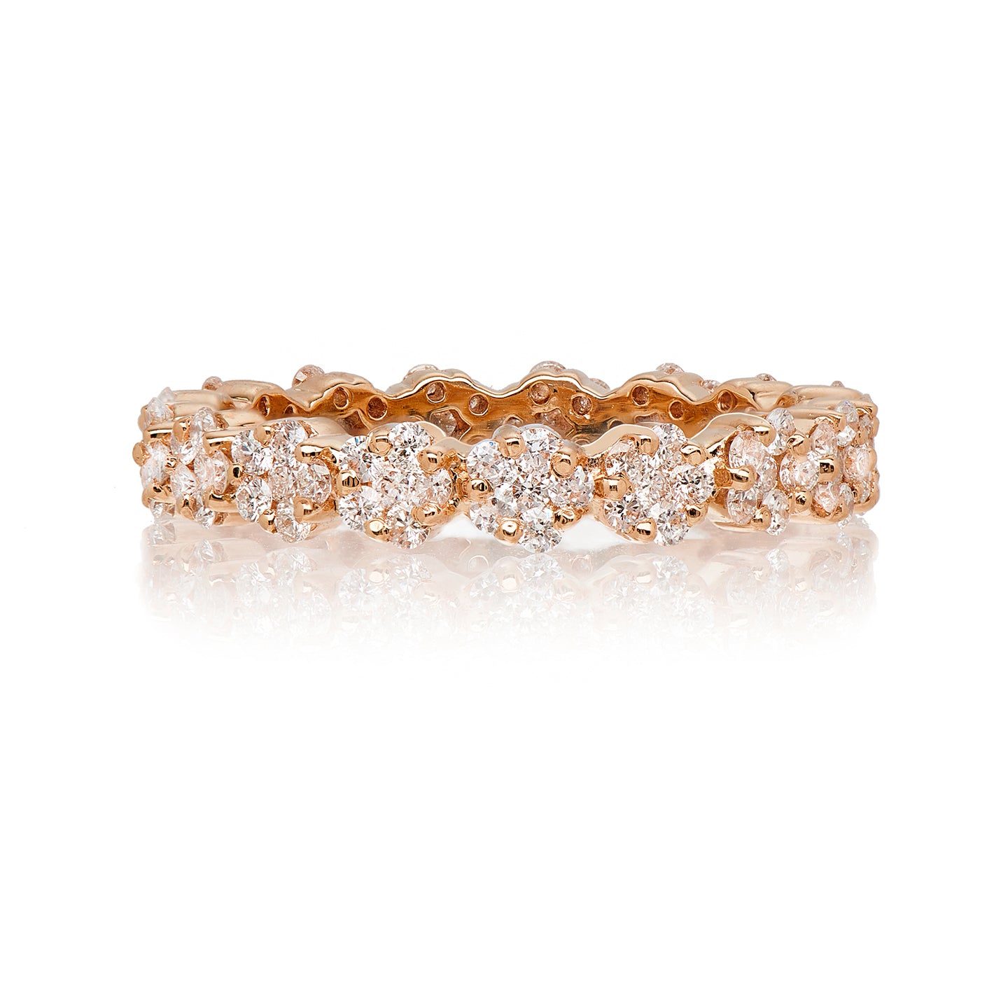 Rosetta White Diamond Band