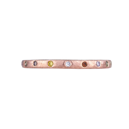 Dunes Narrow Multi-Color Diamond Band