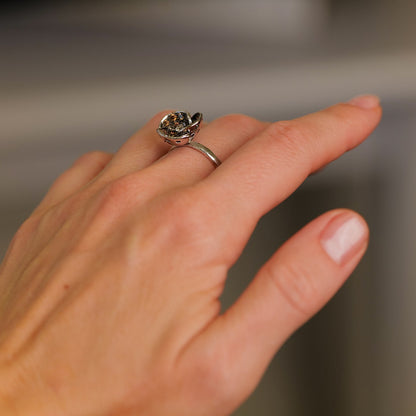 Tulip Champagne Cocktail Diamond Ring