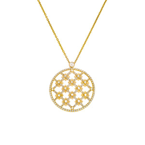 Arya Diamond Circle Necklace