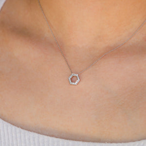 Stella White Diamond Necklace