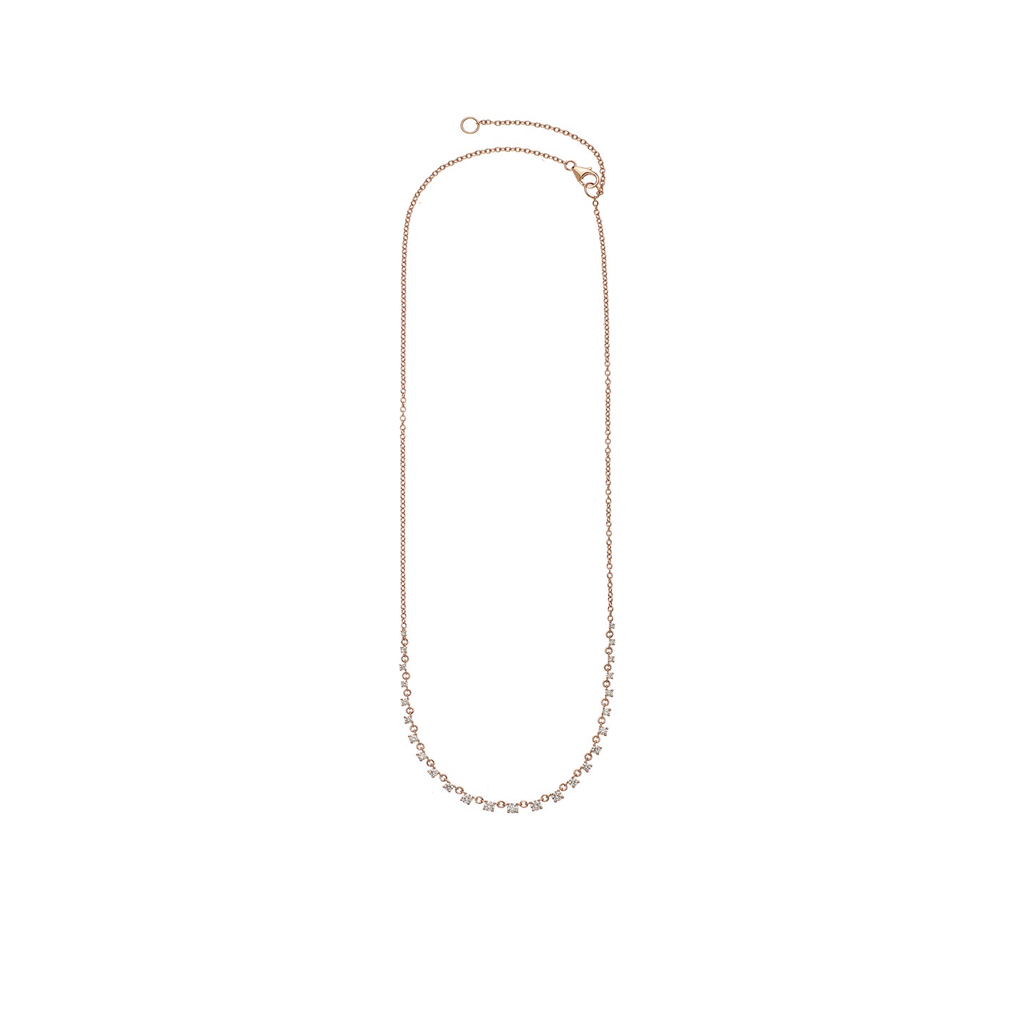 Mylene White Diamond Tennis Necklace