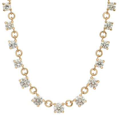 Mylene White Diamond Tennis Necklace