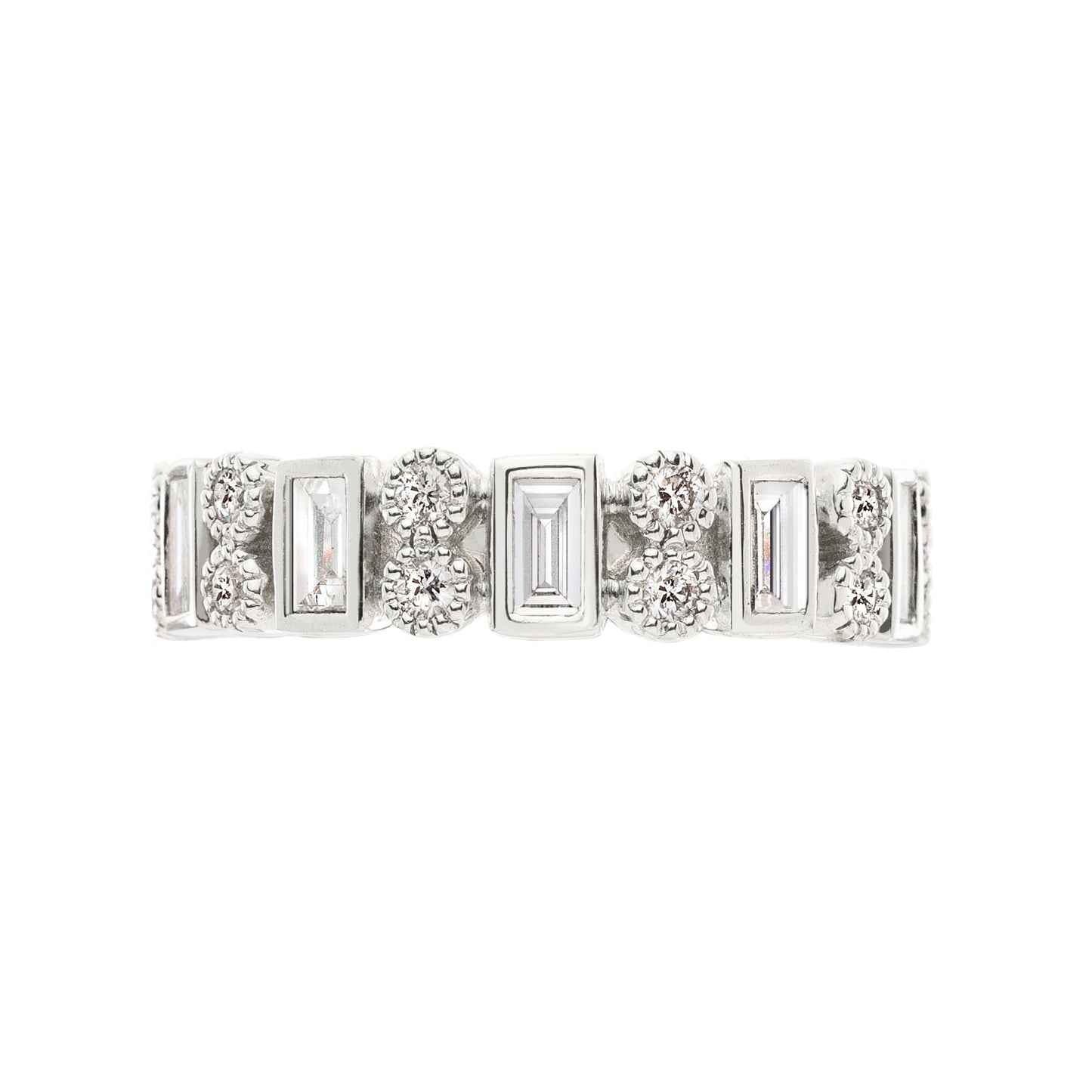 Modern Heritage White Diamond Band