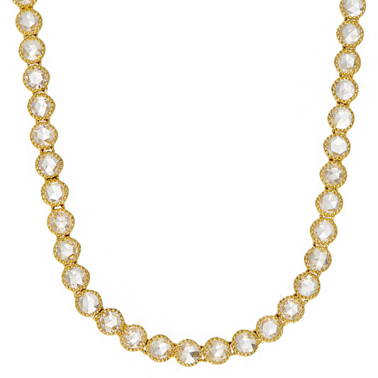 Grace White Diamond Tennis Necklace