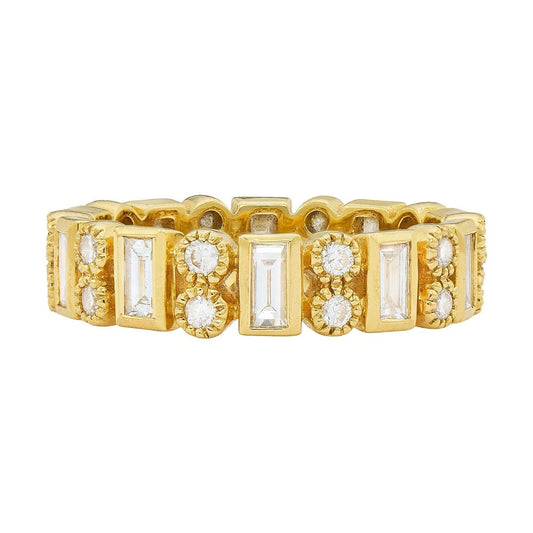 Modern Heritage White Diamond Band
